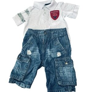 Company 81 Polo Shirt  2T + ING Clothing Equipment Cargo Shorts  3 T